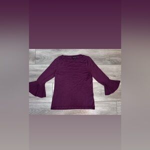 41 Hawthorn Size Small Women’s Purple Blouse Flare Sleeves EUC